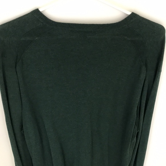 MICHAEL KORS FOREST GREEN V NECK SWEATER FOR MEN IN XXL - Picture 5 of 6